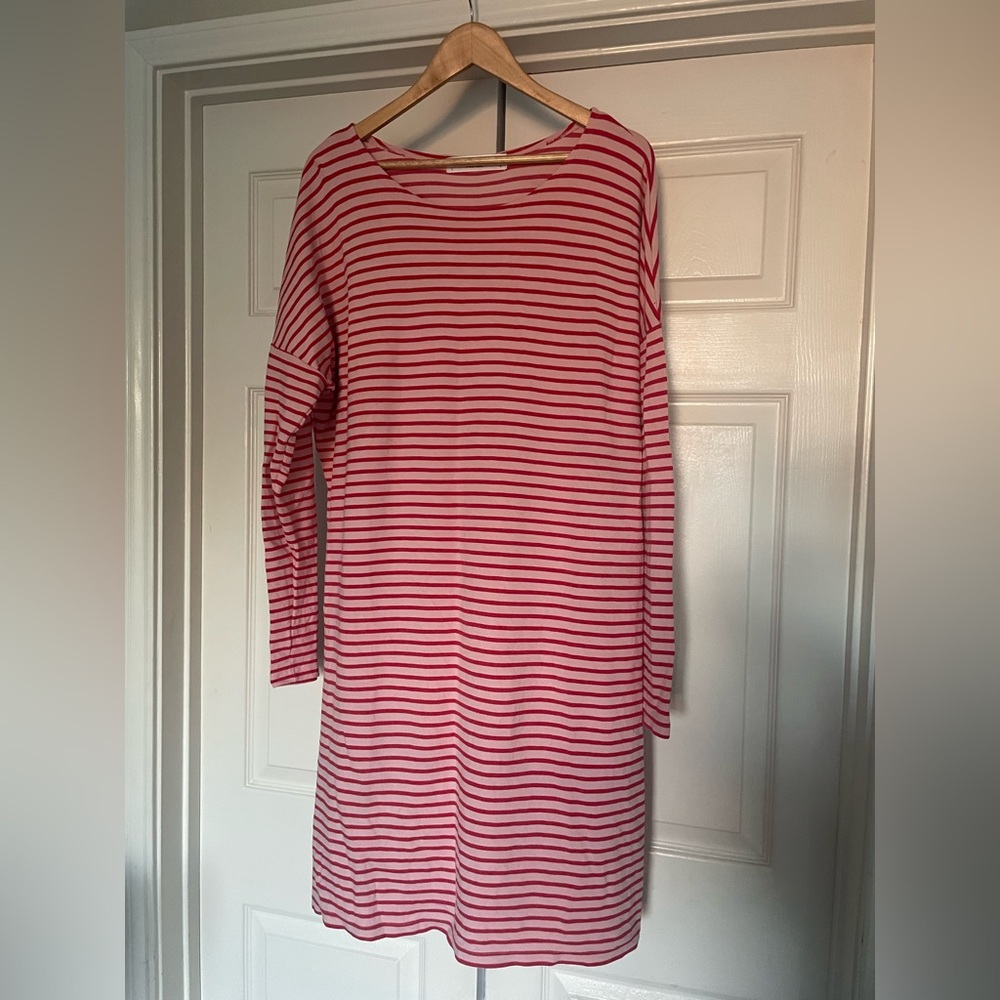Sonnet James Ava Dress Pink/Red Stripe